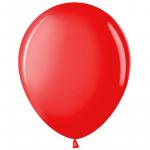 Воздушные шары,  50шт., М12/30см,, пастель, красный, MS_31626