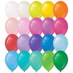 Воздушные шары, 100шт., М12/30см,, пастель, 20 цветов ассорти, MS_31619