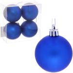 Новогодние шары 5 см (набор 4 шт) Матовый, синий