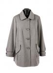 Женское пальто светло - серое 6882 размер 48, 50, 54, 56