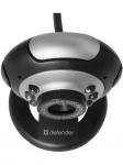 Веб-камера C-110 0.3 МП, подсветка, кнопка фото, Defender, 63110