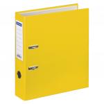 Папка-регистратор OfficeSpace, 70 мм, бумвинил, с карманом на корешке, желтая, 270117