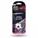 Ароматизатор AVS APS-025 Sport is Life (аром. Leader/Лидер) (бумажные)
