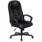 Кресло игровое ZOMBIE 9/BLACK, PL, ткань/экокожа черная, топ-ган (до 180 кг), 1160593/1583706