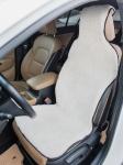 Меховая накидка на кресло автомобиля, с накладкой на подголовник
