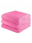Полотенце махровое розовое Ринг