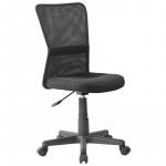 Кресло оператора Helmi HL-M06 Compact, ткань, спинка сетка черная/сиденье TW черная, без подлокотников, 306210