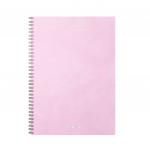 Тетрадь общая с пластиковой обложкой на спирали Erich Krause® Candy, розовый перламутр, А4, 80 листов, клетка