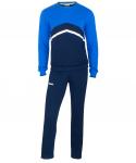 Тренировочный костюм JCS-4201-971, хлопок, темно-синий/синий/белый, детский