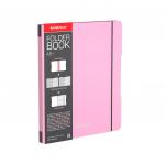 Тетрадь общая ученическая в съемной пластиковой обложке Erich Krause® FolderBook Pastel, розовый, А5+, 2x48 листов, клетка