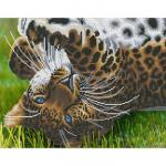 Набор ДТ Алмазная мозаика Игривый леопард с подр. 40*50 см ASD5021