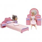 Мебель Спальня Маленькая принцесса нежно-розовая С-1561 Огонек