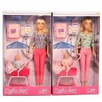Кукла 8358 с коляской и ребенком Defa Lucy