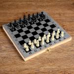 Настольная игра 3 в 1 "Шелест": нарды, шахматы, шашки, доска 24х24 см 2797364