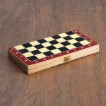 Настольная игра 3 в 1 "Карнал": нарды, шахматы, шашки, фишки - дерево, фигуры - пластик 273156