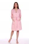 Комплект сорочка+халат розовый (М-670)