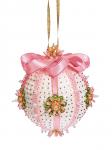 Набор для творчества Новогодний шар из пайеток "Нежность" розовый