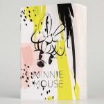 5385221 Блокнот А6 на скрепке, 32 листа в обложке софт-тач, Minnie Mouse, Минни Маус