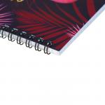 4594669 Блокнот А5, 40 листов на гребне Calligrata 'Фламинго – 2', обложка мелованный картон