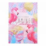 4640778 Ежедневник в тонкой обложке 'Flamingo Colada' А5, 80 листов