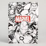 5385219 Блокнот А6 на скрепке, 32 листа в обложке софт-тач, Marvel, Мстители