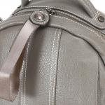 Рюкзак жен натуральная кожа GU 163-6-561,  1отд,  5внеш+5внут карм,  серый 232838