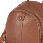Рюкзак жен натуральная кожа GU 163-6029,  1отд,  4невш+3внут карм,  коричневый 243043