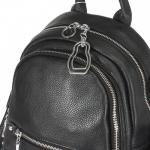 Рюкзак жен натуральная кожа GU 163-21-15,  1отд,  5невш+5внут карм,  черный 243099