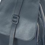 Рюкзак жен натуральная кожа GU 163-21-29,  1отд,  4невш+5внут карм,  синий 243111