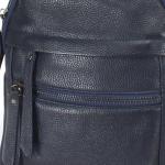 Рюкзак жен натуральная кожа GU 163-6013,  1отд+еврокарман,  5внеш+2внутр.карм,  темно-синий 230770