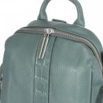 Рюкзак жен натуральная кожа GU 163-21-17,  1отд,  5невш+5внут карм,  серо-голубой 243107