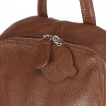 Рюкзак жен натуральная кожа GU 163-8385,  1отд,  3невш+3внут карм,  коричневый 243036
