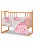 Комплект в кроватку 6пр Звездный розовый КО-2191