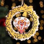 Ёлочное украшение "Денежный тигрёнок", жёлтый блеск