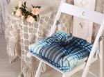 Подушка для стула Константа (синий) 45х45 см