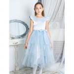 Голубое праздничное платье для девочки