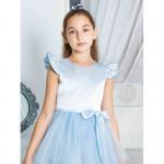 Голубое праздничное платье для девочки