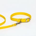 Комплект ошейник и поводок из экокожи