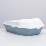 Туалет для кошек фигурный с бортом с совком