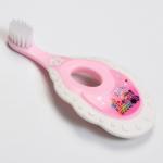 Детская зубная щетка, цвет белый/розовый