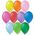 Воздушные шары,  50шт., М12/30см, пастель, 10 цветов ассорти, MS_31620