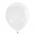 Воздушные шары, 100шт., М12/30см, белый, пастель, 4607145436129