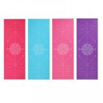 SILAPRO Коврик для йоги и фитнеса 61х173х0,4см, ПВХ, 4 цвета