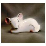 Фигурка Мышка милая белая 13см, керамика SH
