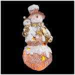Lefard 169-203 фигурка декоративная "снеговички" с подсветкой 13*24 см