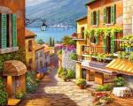 - Красочная улочка итальянского городка