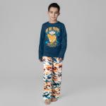Пижама лонгслив и брюки для мальчиков «Симпл-димпл» р.134-158