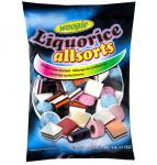 Ассорти жевательных конфет с  лакрицей Woogie Liquorice allsorts 400 гр