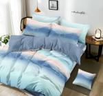 Комплект постельного белья 2-спальный с Евро простыней, поплин (Пейзаж)