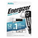 Energizer MАХ Plus Батарейки 2шт, тип АAA, "Alkaline" щелочная, BL